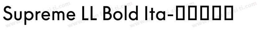 Supreme LL Bold Ita字体转换